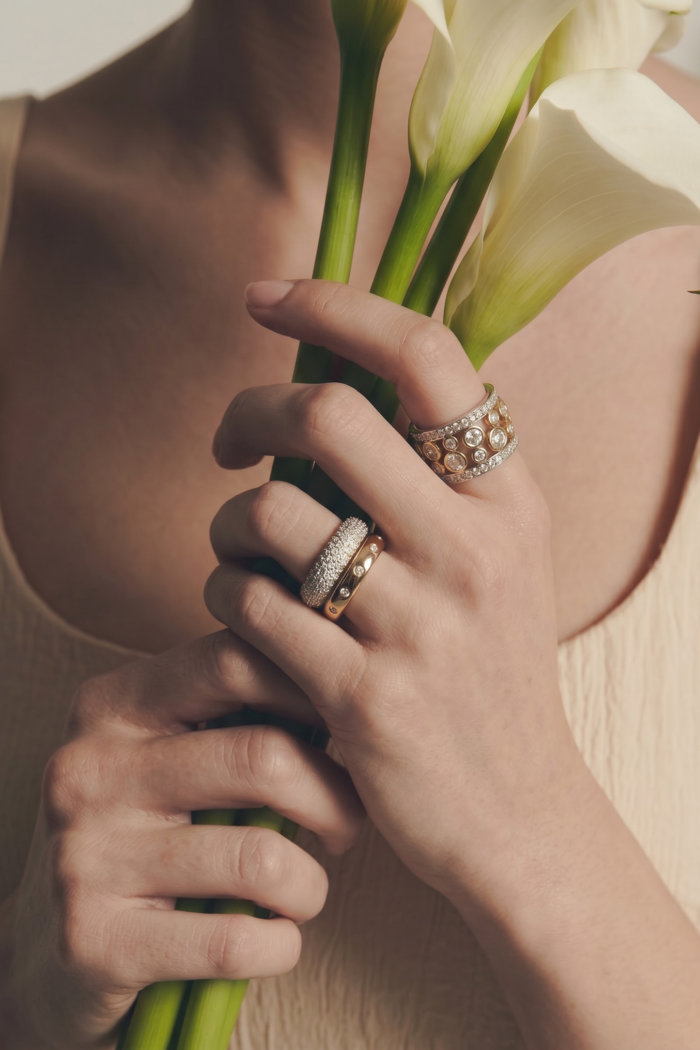The Pavé Wave Ring