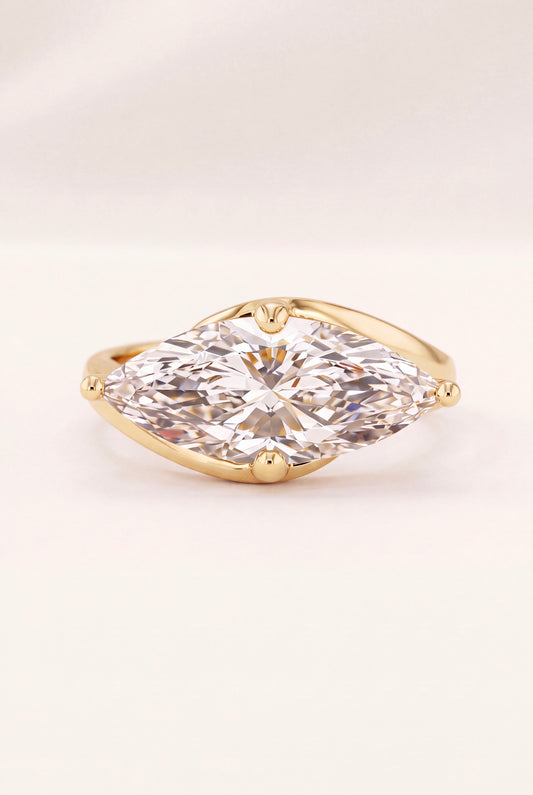 The Floating Marquise Solitaire Ring