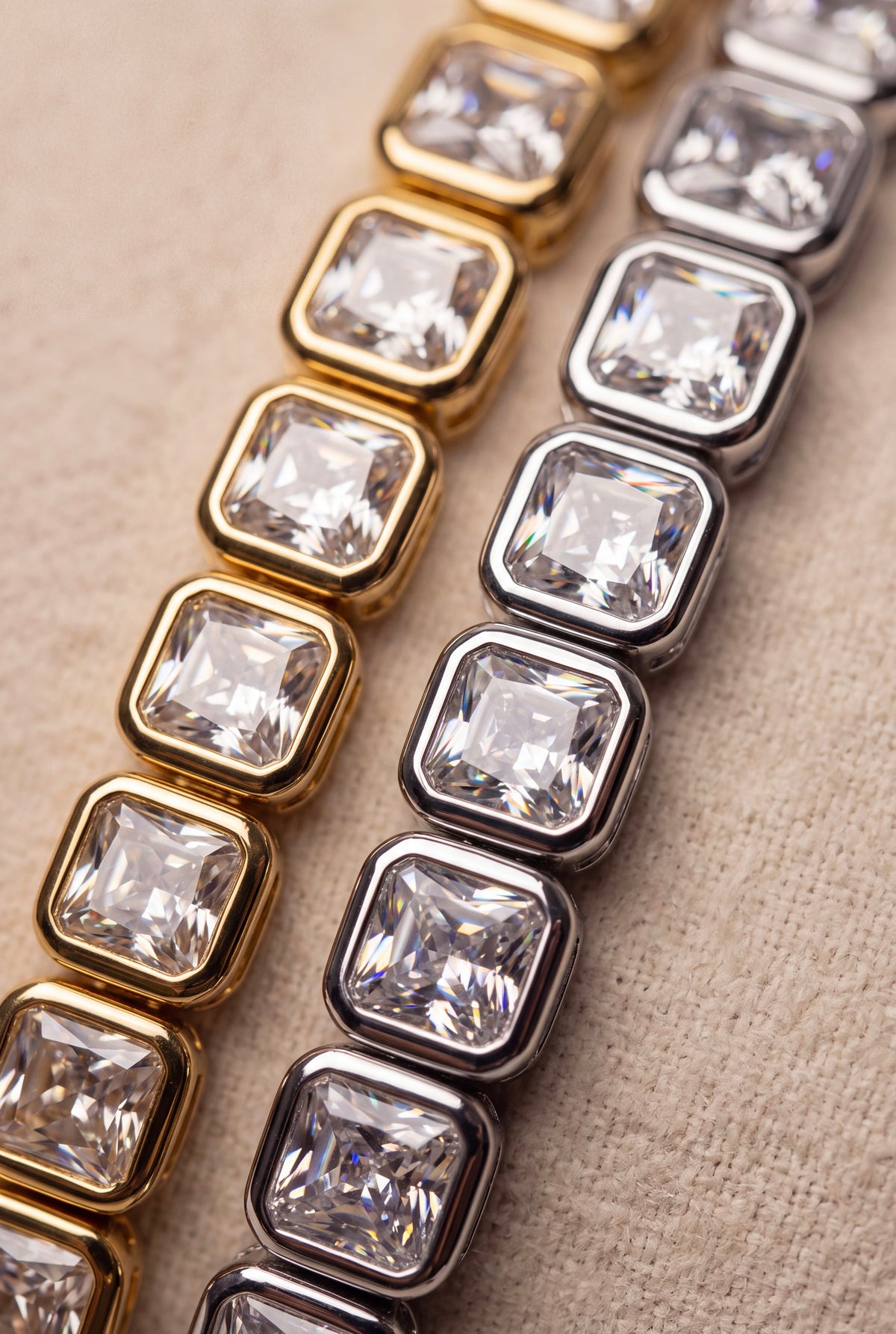The Square-Cut Linear Bracelet