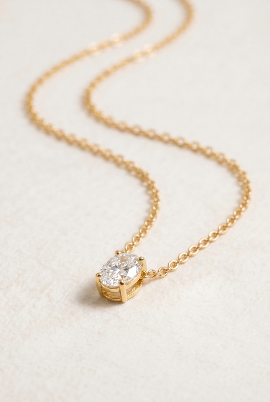 The Oval-Cut Pendant
