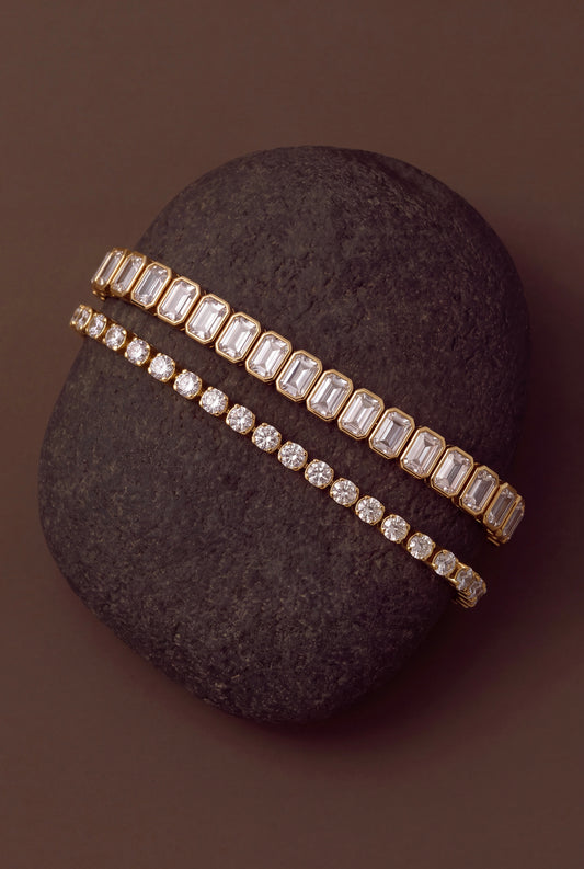 The Emerald-Cut Linear Bracelet