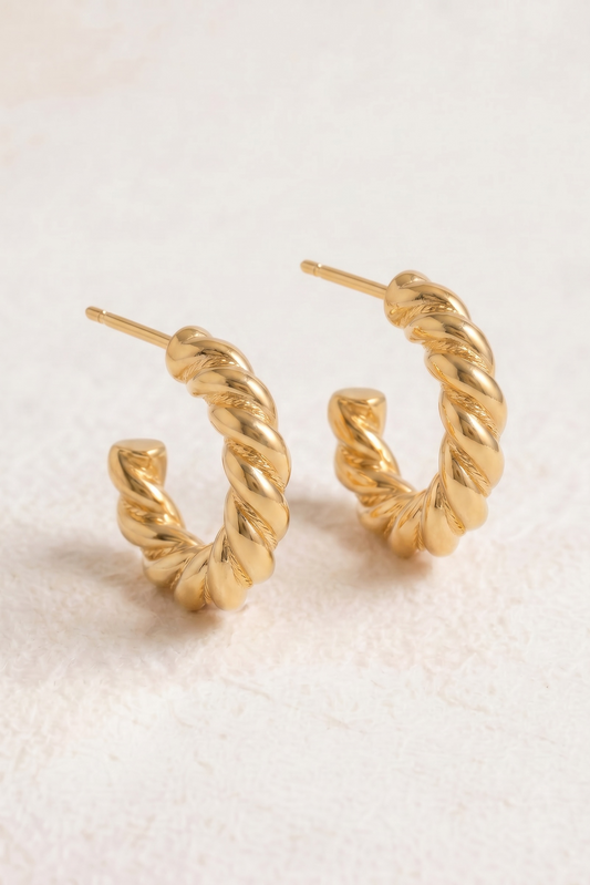The Sculpted Cable Hoops