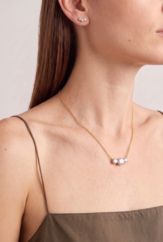 The Triad Pendant + Studs Duet