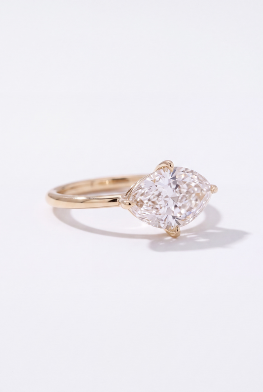 The East West Solitaire Ring