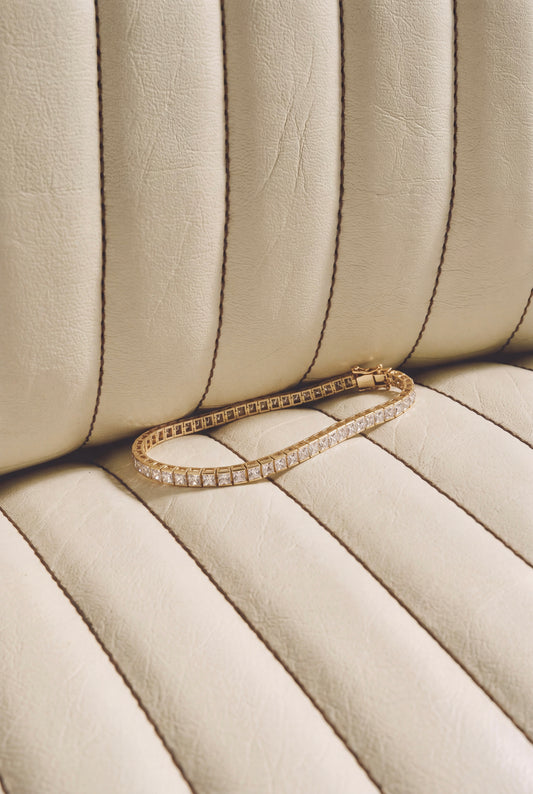 The Princess-Cut Channel-Set Tennis Bracelet