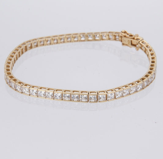 The Princess-Cut Channel-Set Tennis Bracelet