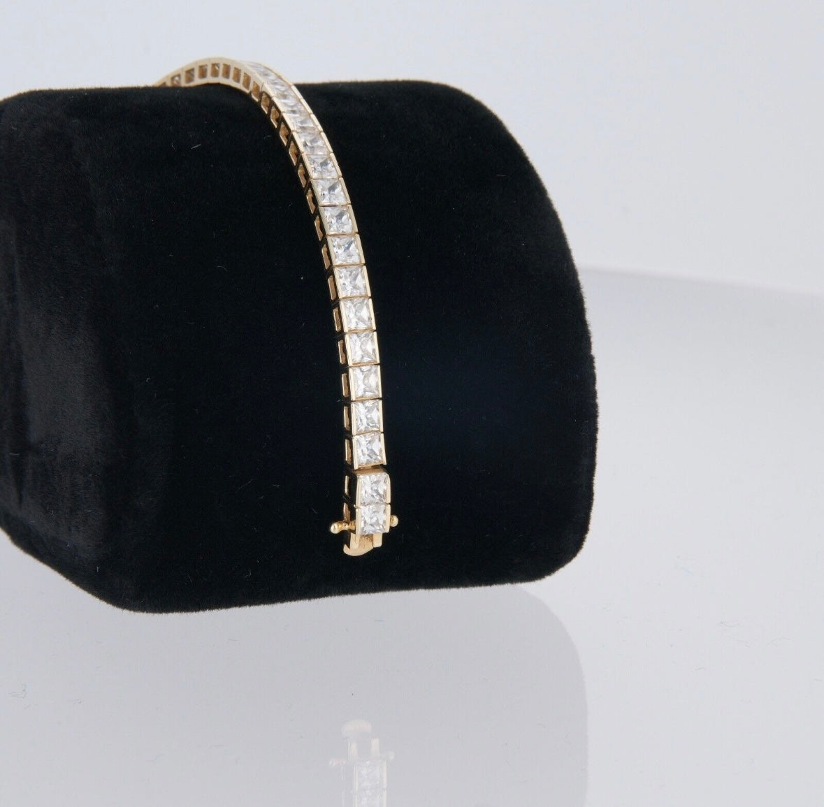 The Princess-Cut Channel-Set Tennis Bracelet