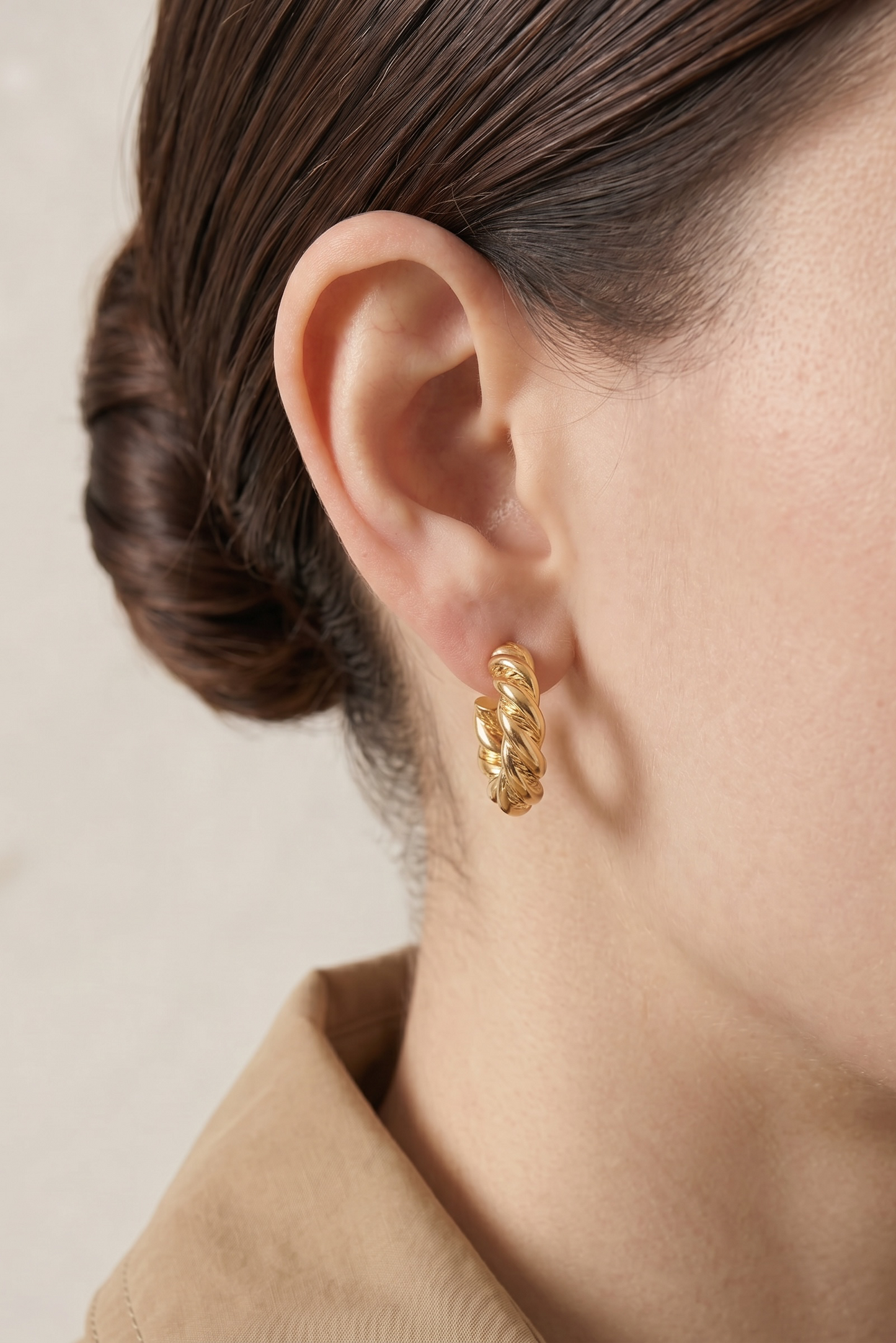 The Sculpted Cable Hoops