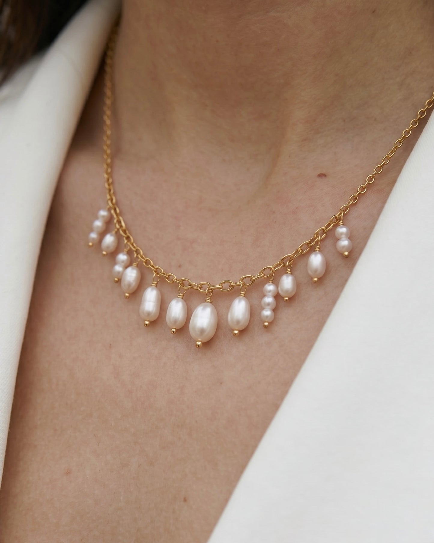 The Fringe Pearl Necklace