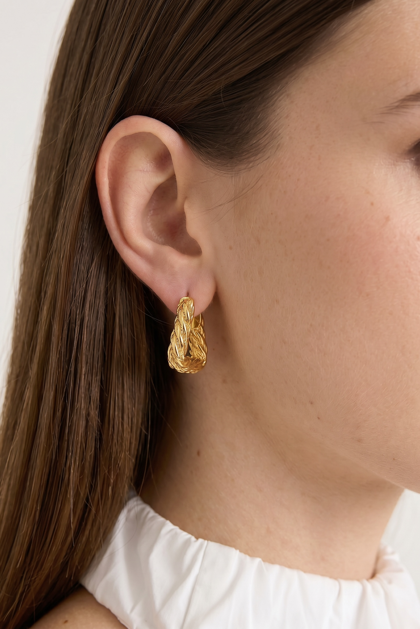 The Textured Triangle Hoops