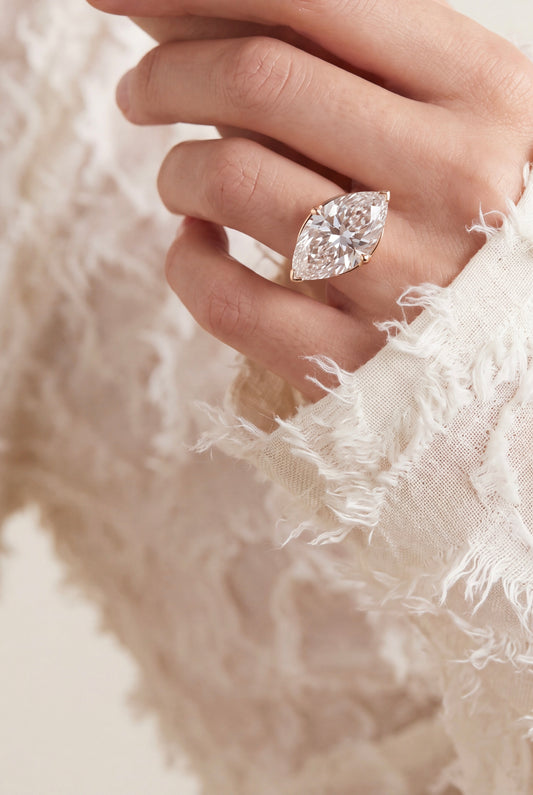 The Floating Marquise Solitaire Ring