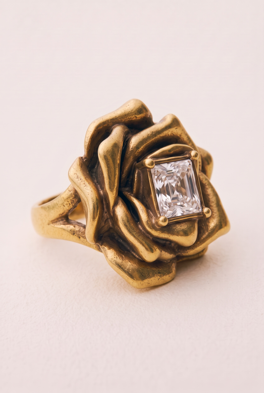 The Camellia Rose Vintage Statement Ring