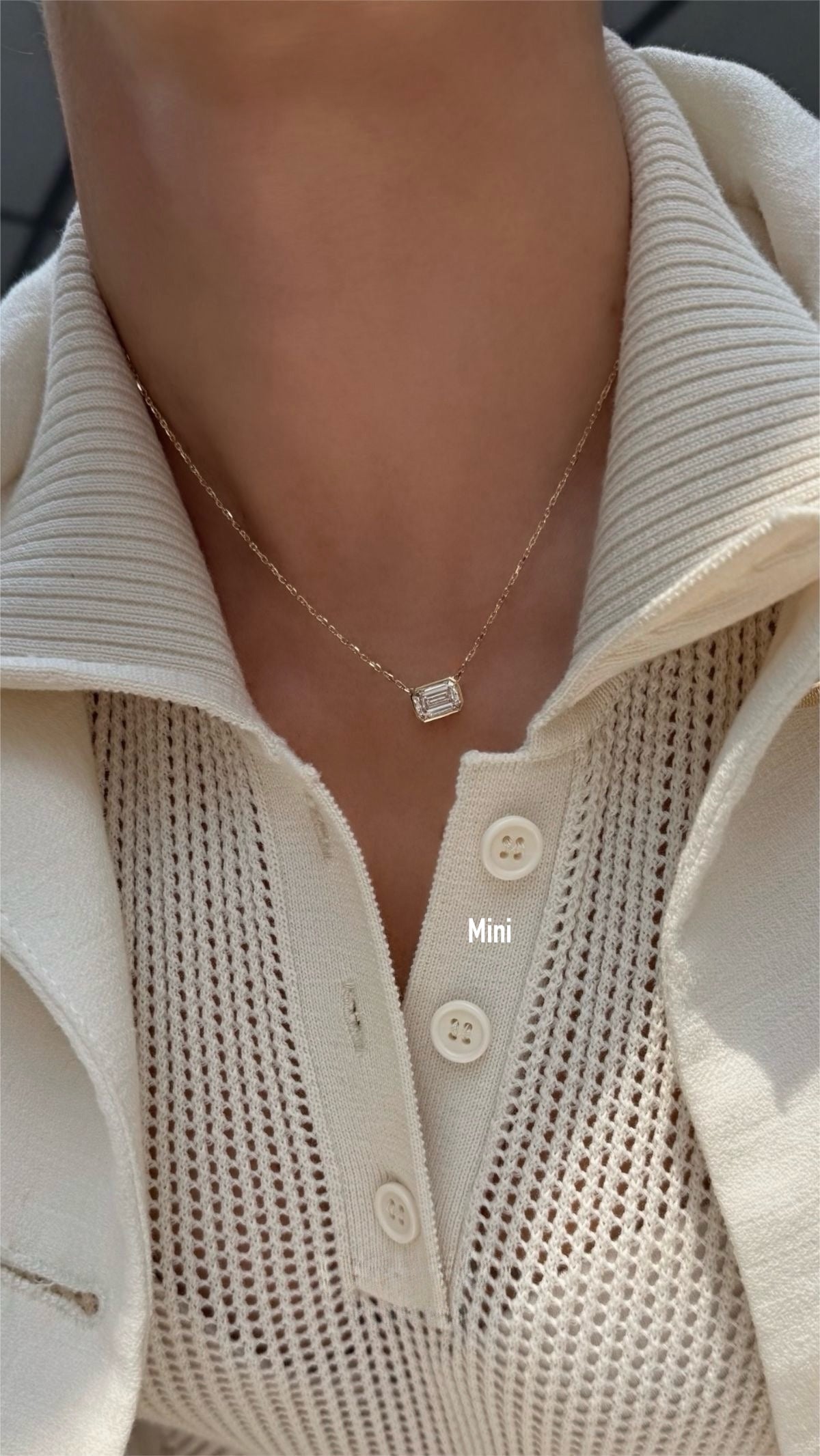 The East West Baguette Pendant