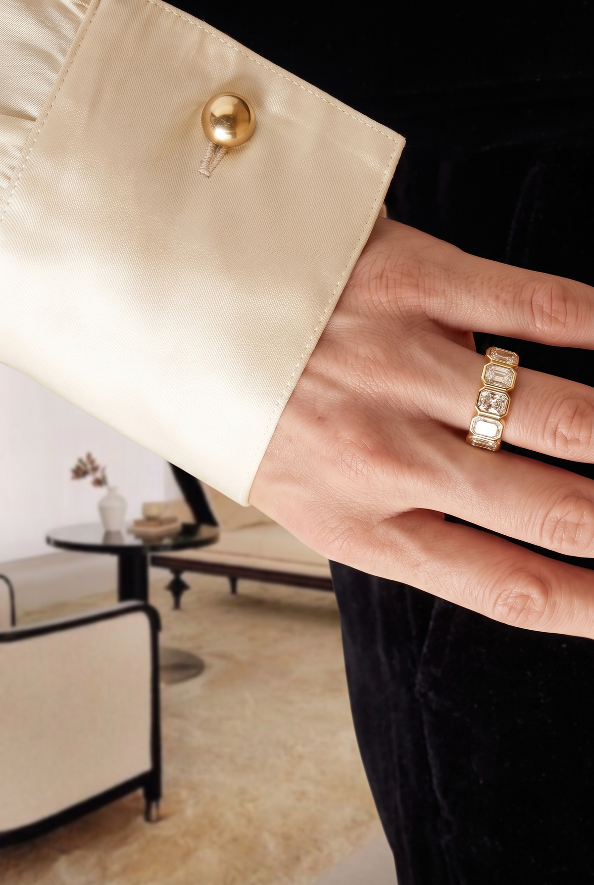 The Baguette Bezel Eternity Band