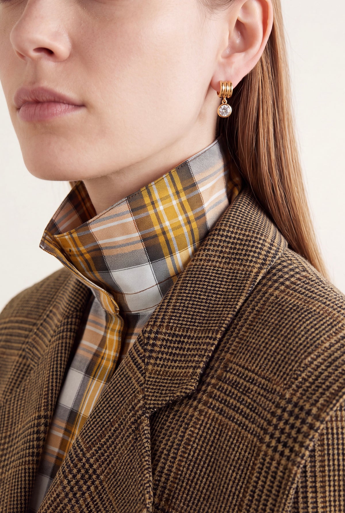 The Ribbed Bezel Hoops