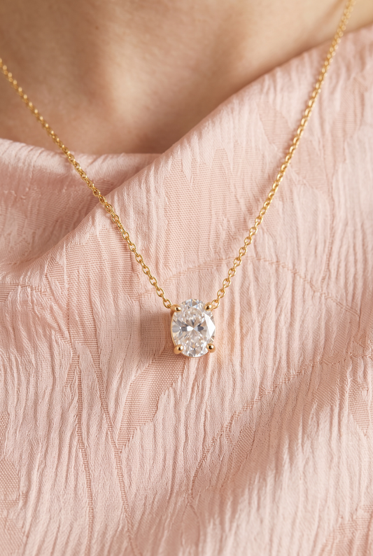 The Oval-Cut Pendant