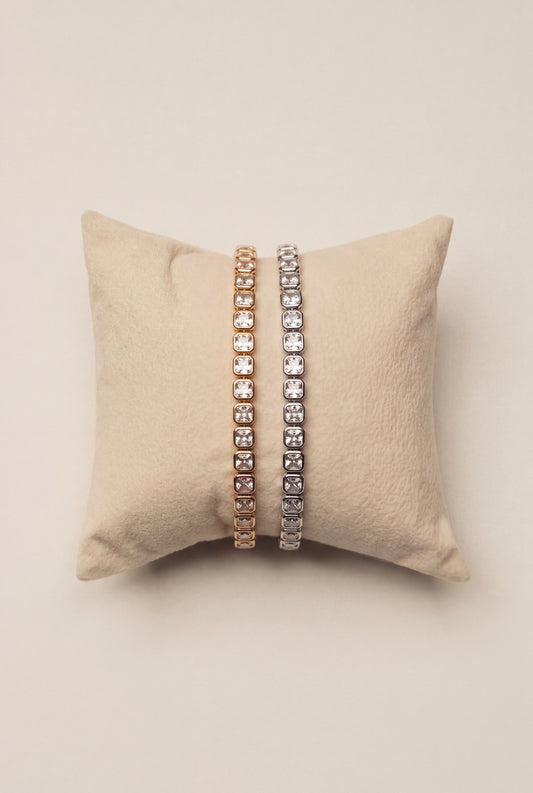 The Square-Cut Linear Bracelet