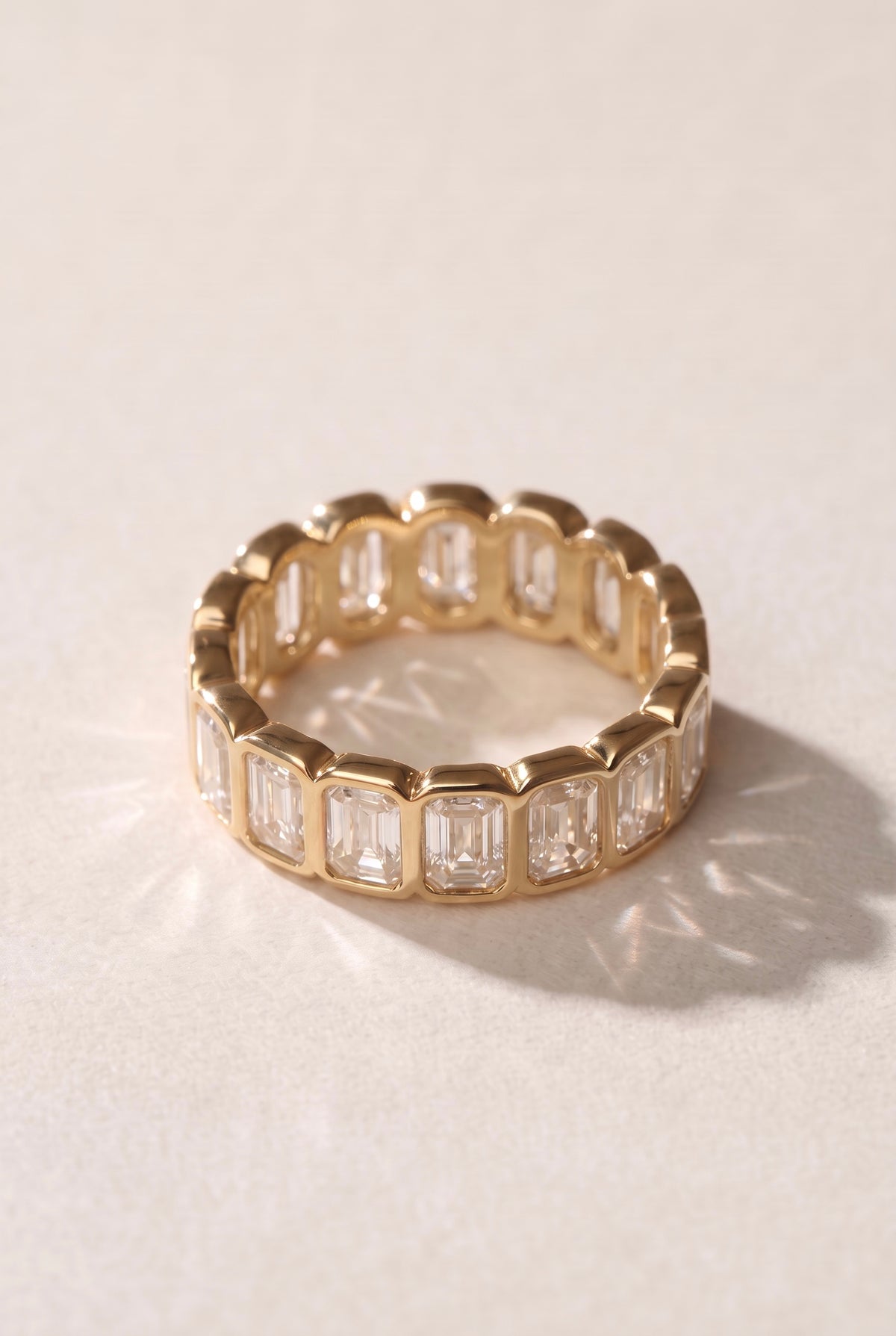 The Baguette Bezel Eternity Band