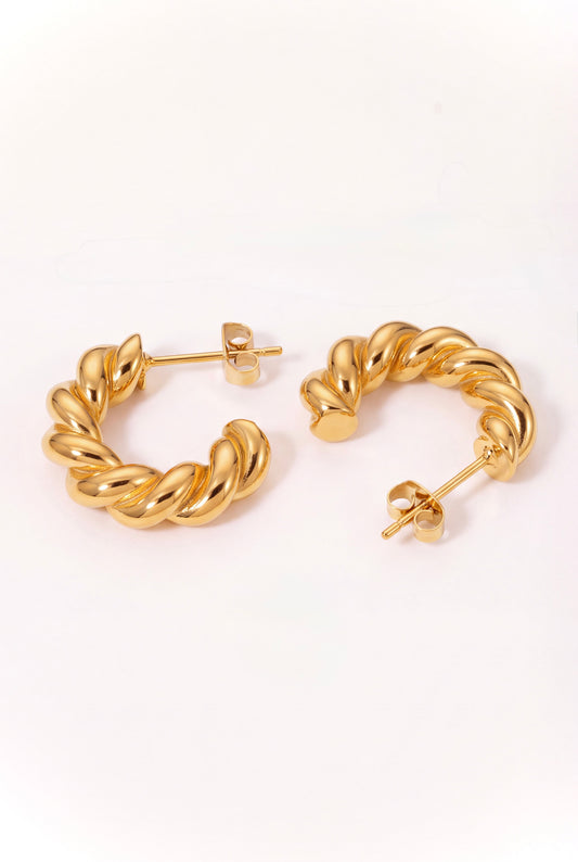 The Sculpted Cable Hoops