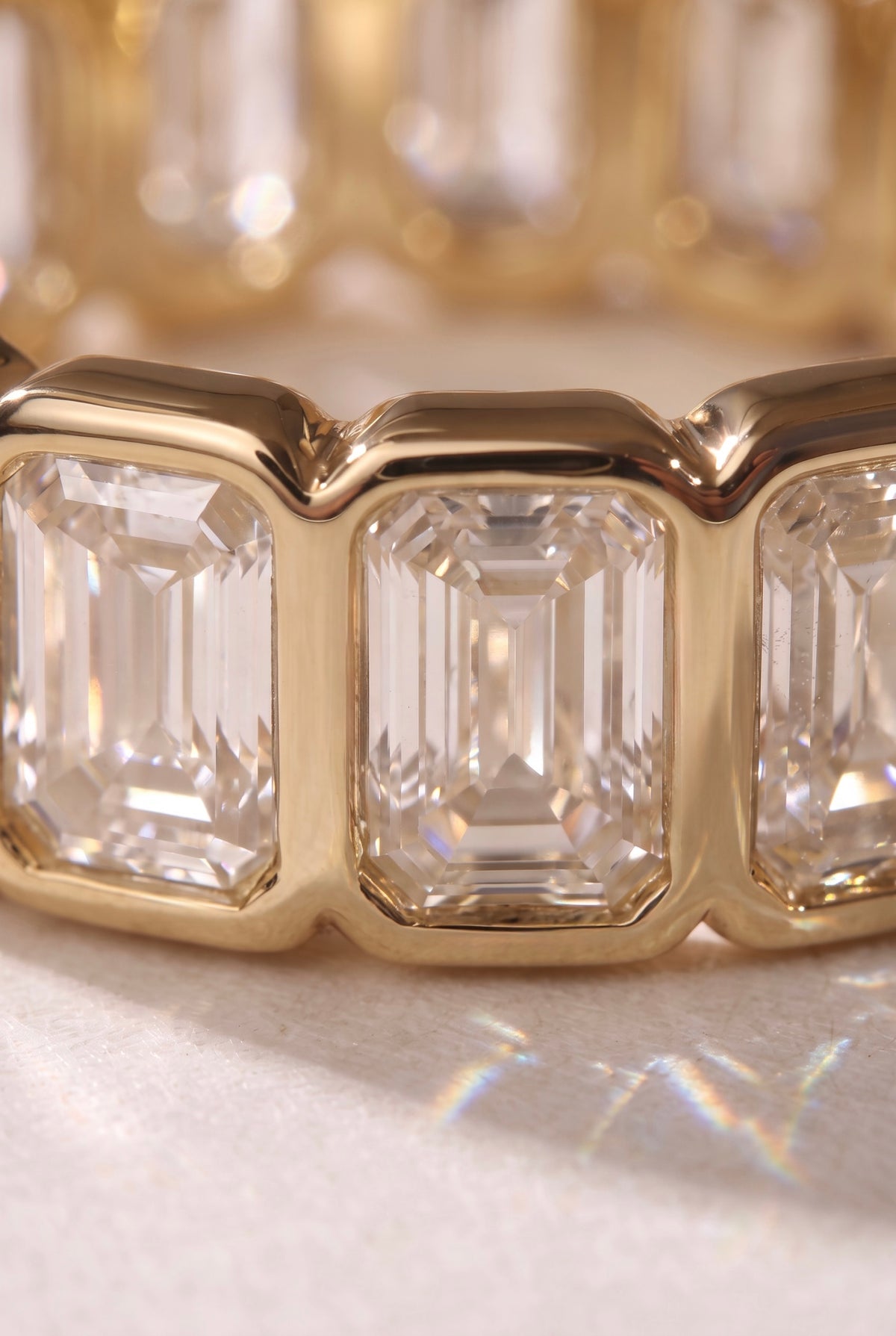 The Baguette Bezel Eternity Band