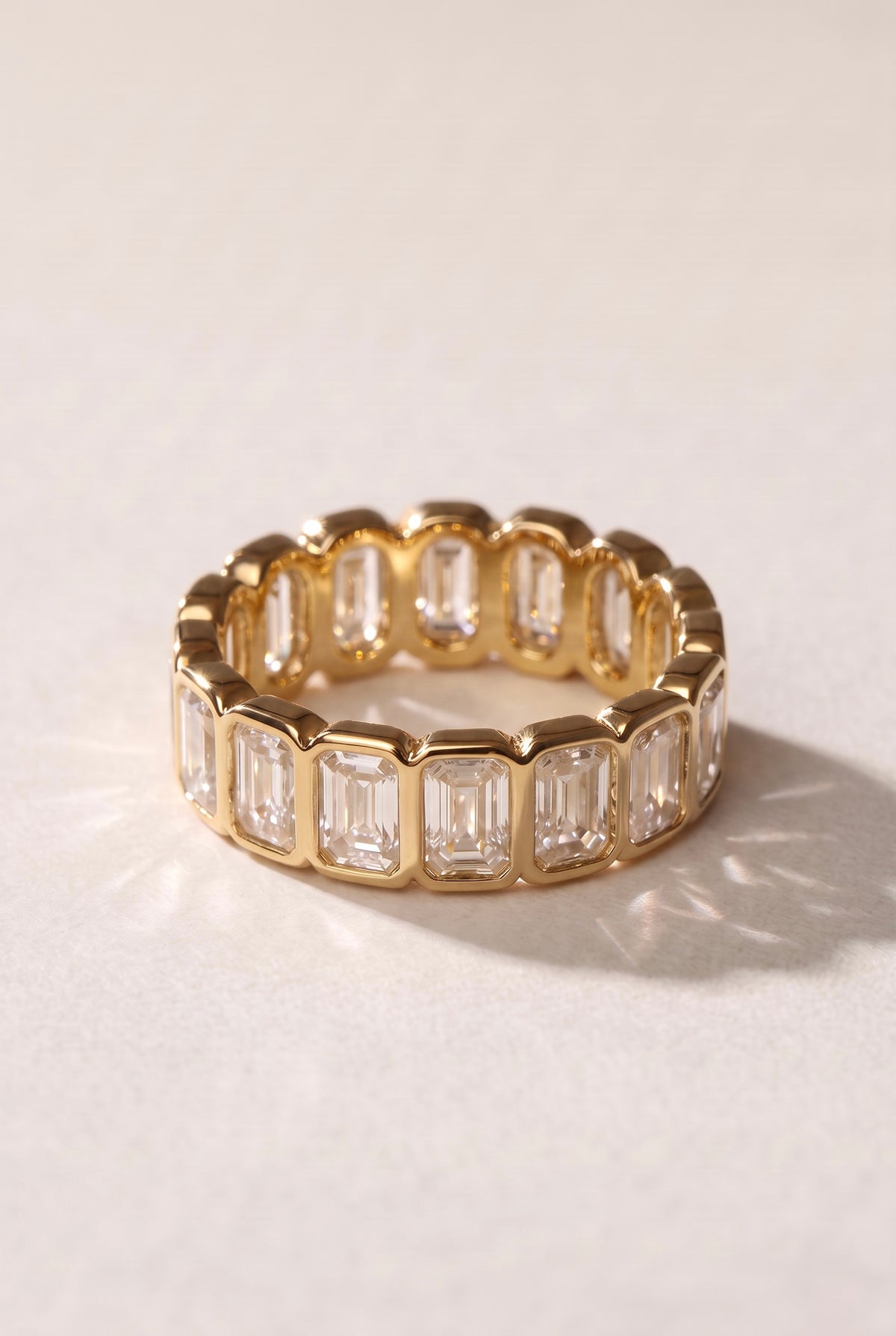 The Baguette Bezel Eternity Band