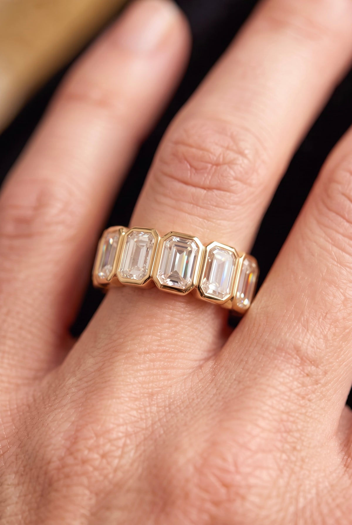 The Baguette Bezel Eternity Band