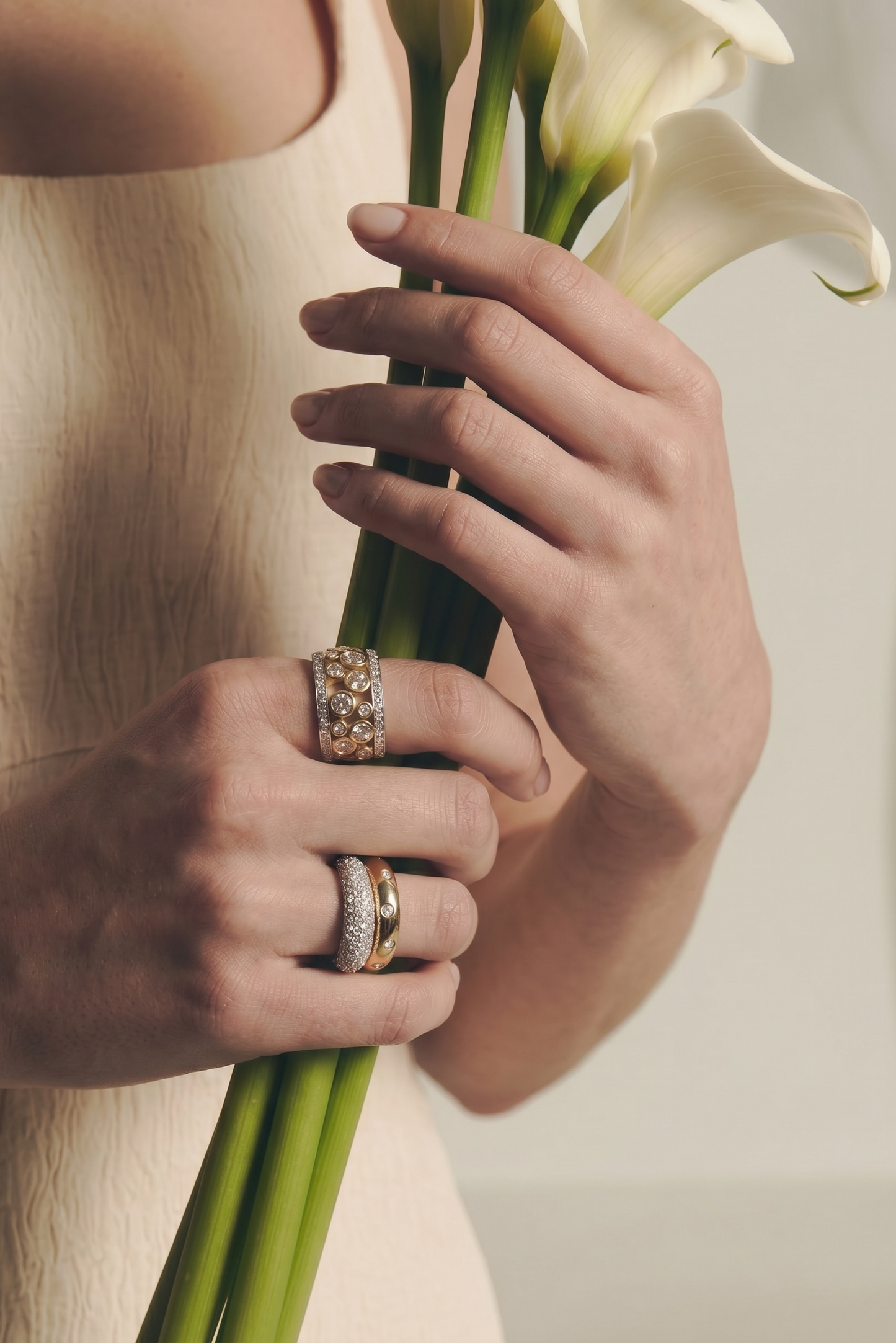 The Pavé Wave Ring