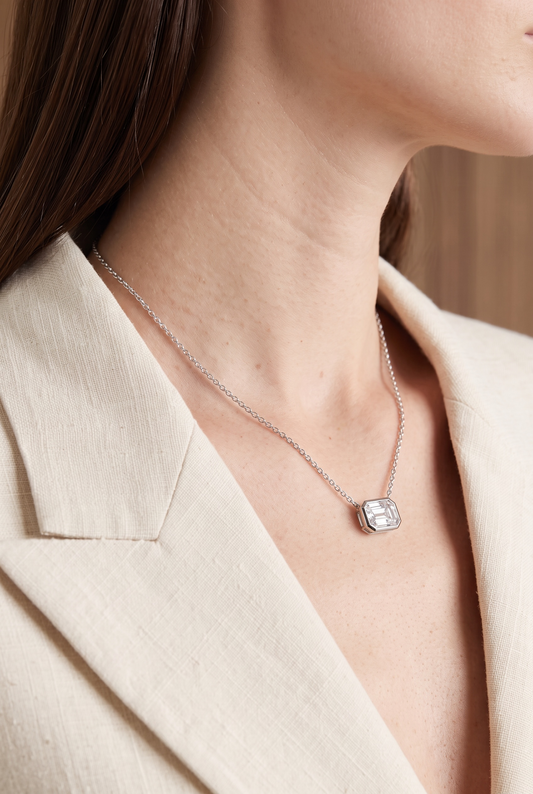 The East West Baguette Pendant