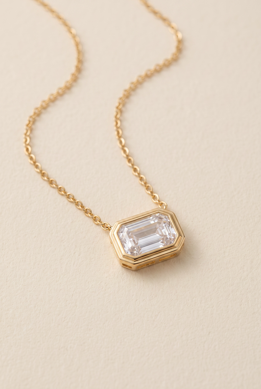 The East West Baguette Pendant