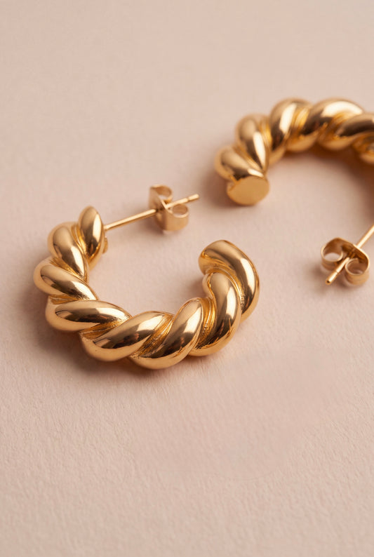 The Sculpted Cable Hoops
