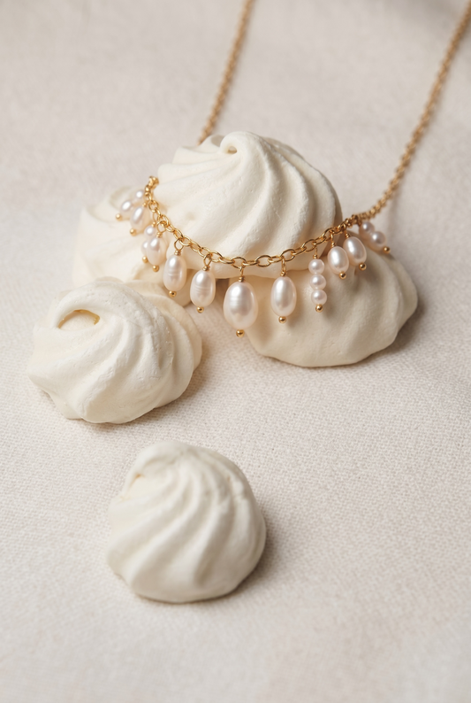 Fringe Pearl Necklace