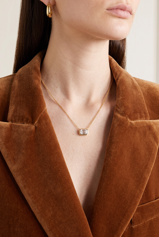 The East West Baguette Pendant
