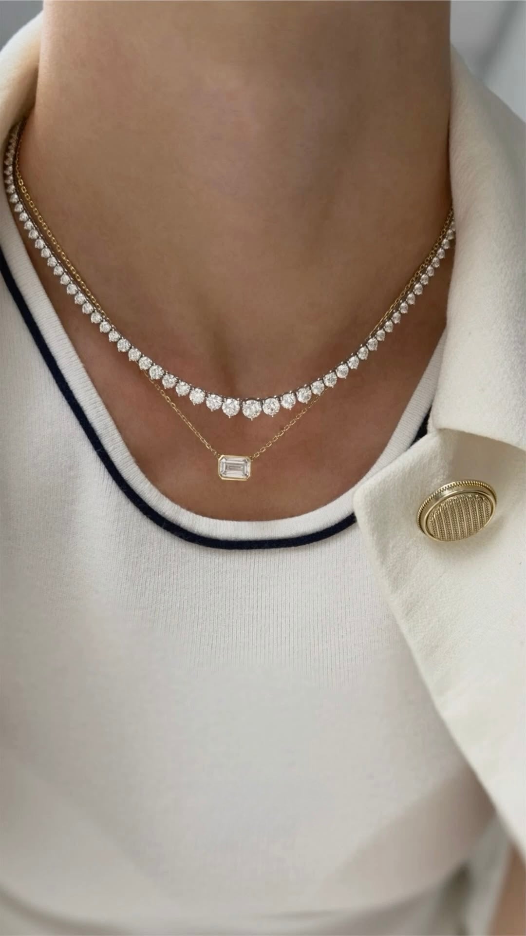 The East West Baguette Pendant